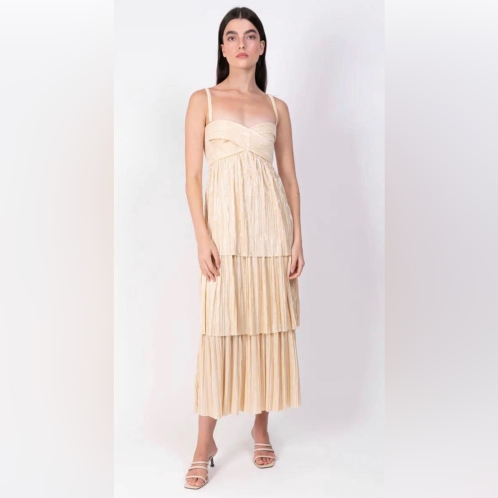 Gold Sabina Musayev Dress NWT